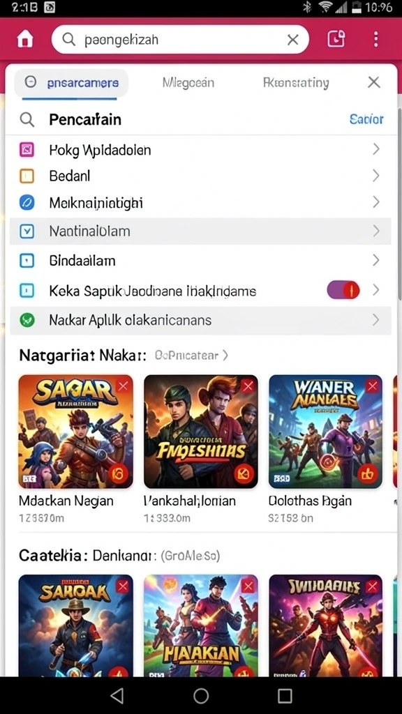 Tampilan antarmuka yang menarik dan user-friendly.
