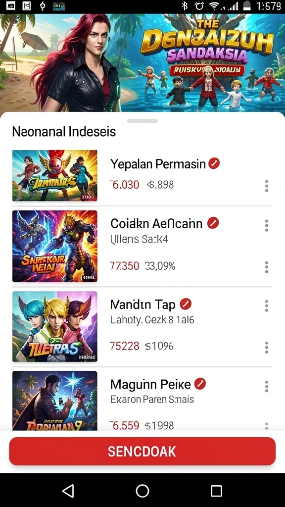 Menunjukkan pemandangan indah dari lokasi hutan dalam game.