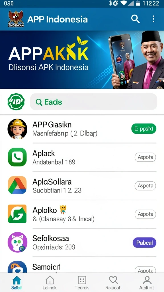 Tampilan antarmuka AKARTOTO yang menarik dan mudah digunakan.