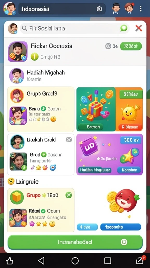 Tangkapan layar memperlihatkan pertarungan seru antara karakter kuat.