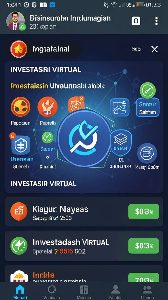 Tampilan awal aplikasi CENDANA777 yang menarik dan intuitif.