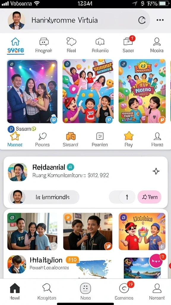 Tampilan antarmuka aplikasi yang menarik.