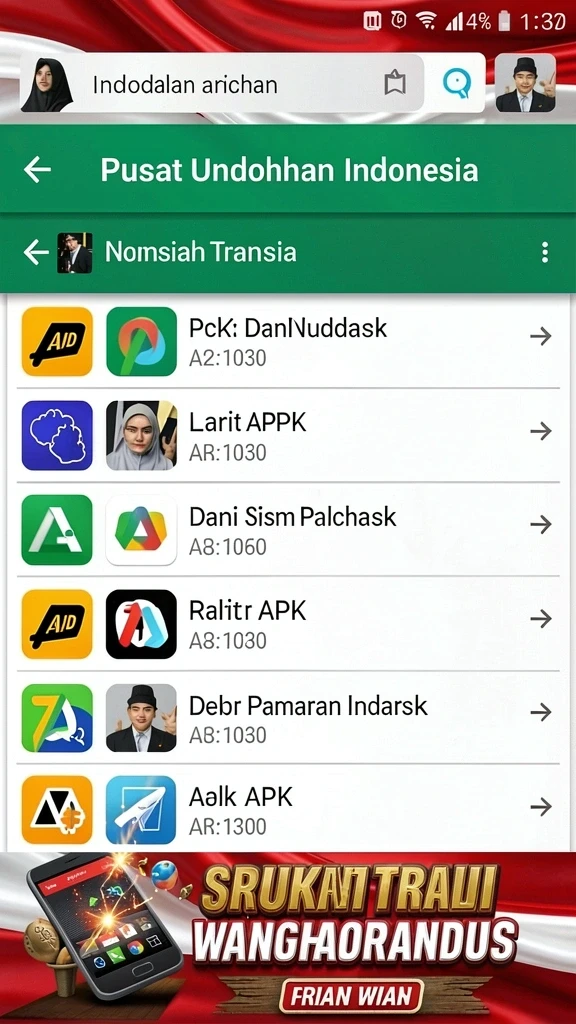 Screenshot ini menggambarkan karakter unik dalam GALAXY77.