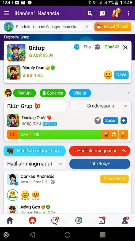Mode pelatihan dengan berbagai opsi yang tersedia.