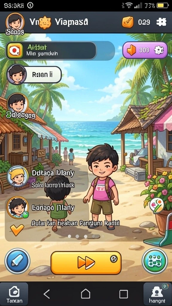 Halaman permainan slot yang penuh warna dan mengasyikkan.