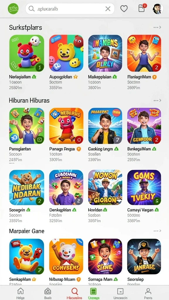 Contoh video pendek yang kreatif dan penuh warna.