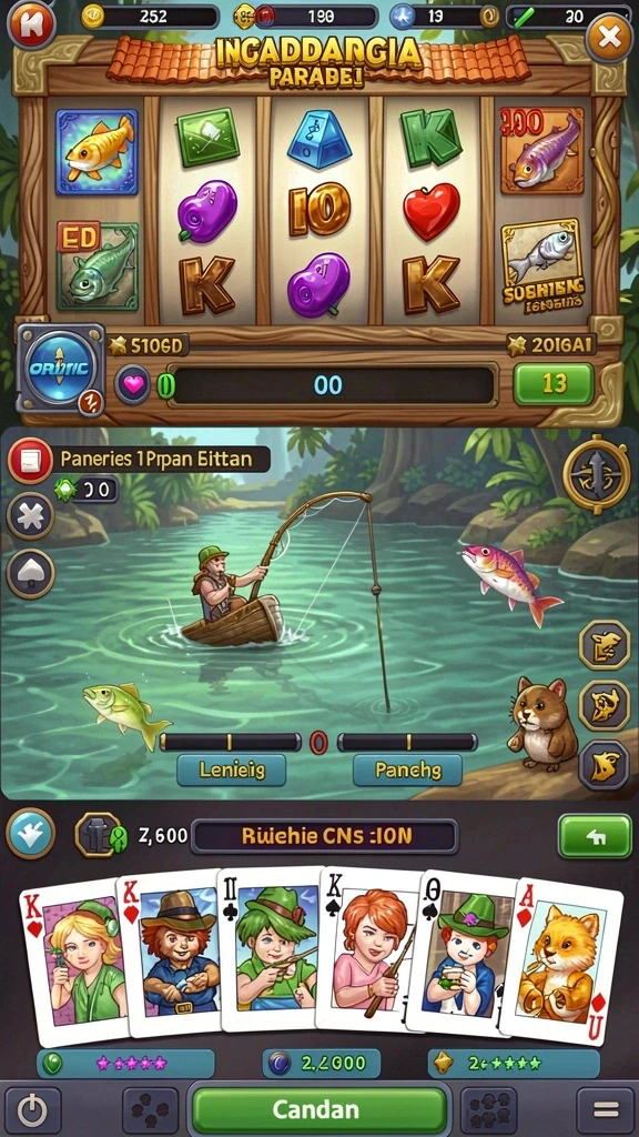 Tampilan antarmuka game yang menarik.