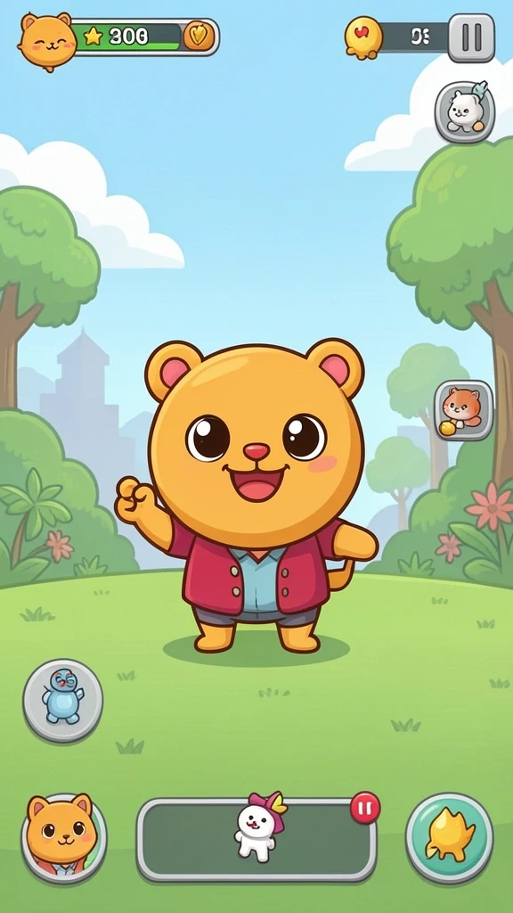 Tampilan grafik yang menawan dalam permainan.