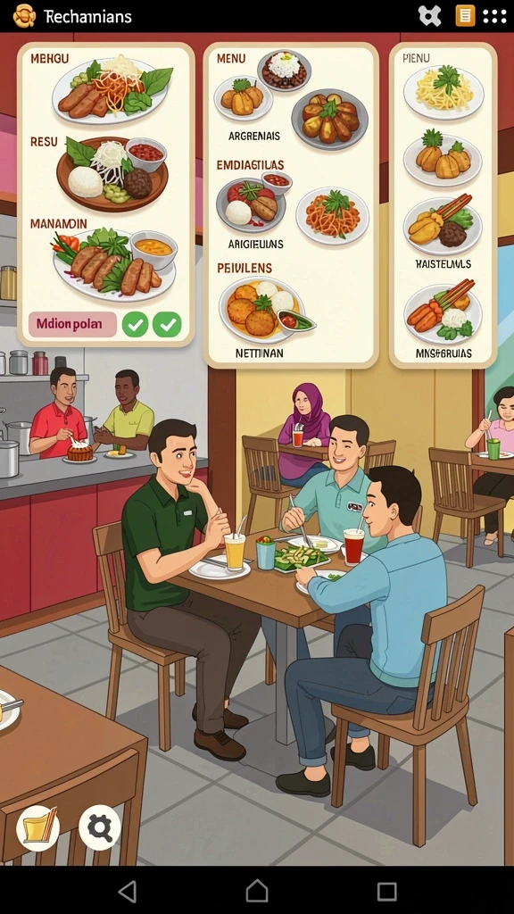 Ilustrasi karakter yang dapat dikustomisasi di MANTRA55.