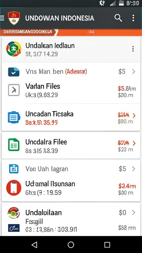 Tampilan menu utama yang menarik dan intuitif.