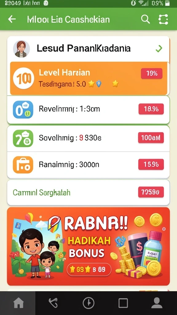 Tampilan awal yang menggugah selera petualangan.