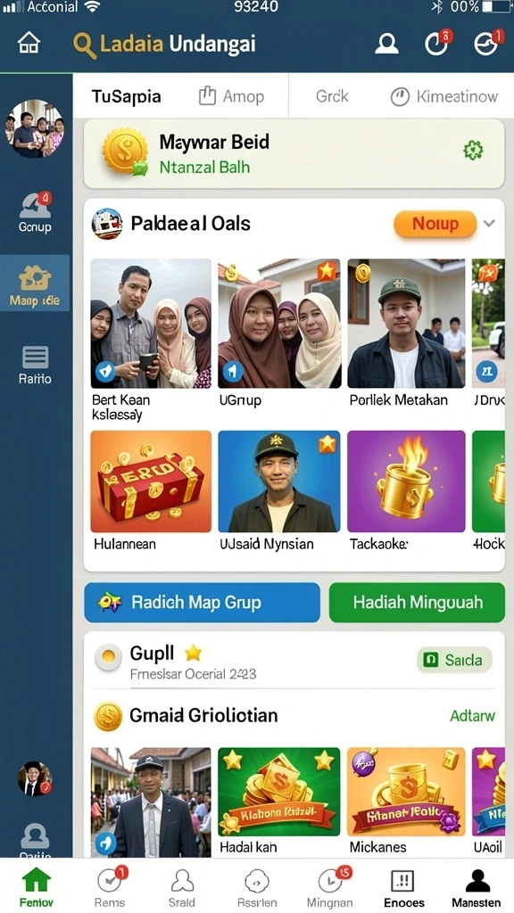 Tampilan utama PCX777 yang menarik dan interaktif.