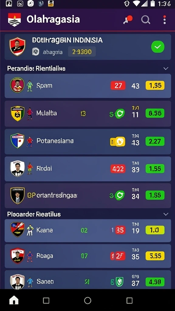 Layar permainan kartu yang interaktif dan menyenangkan.