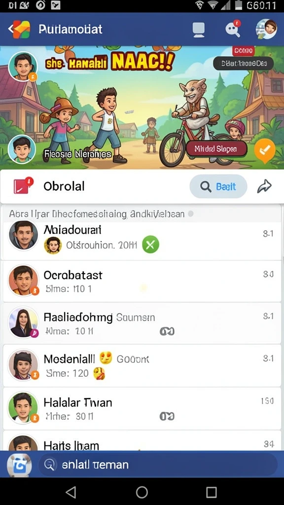 Mode permainan yang mendebarkan dan interaktif.
