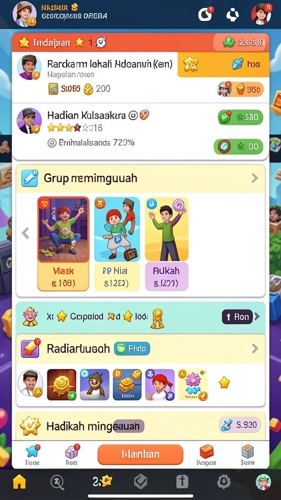 Tampilan antarmuka yang intuitif dan menarik.