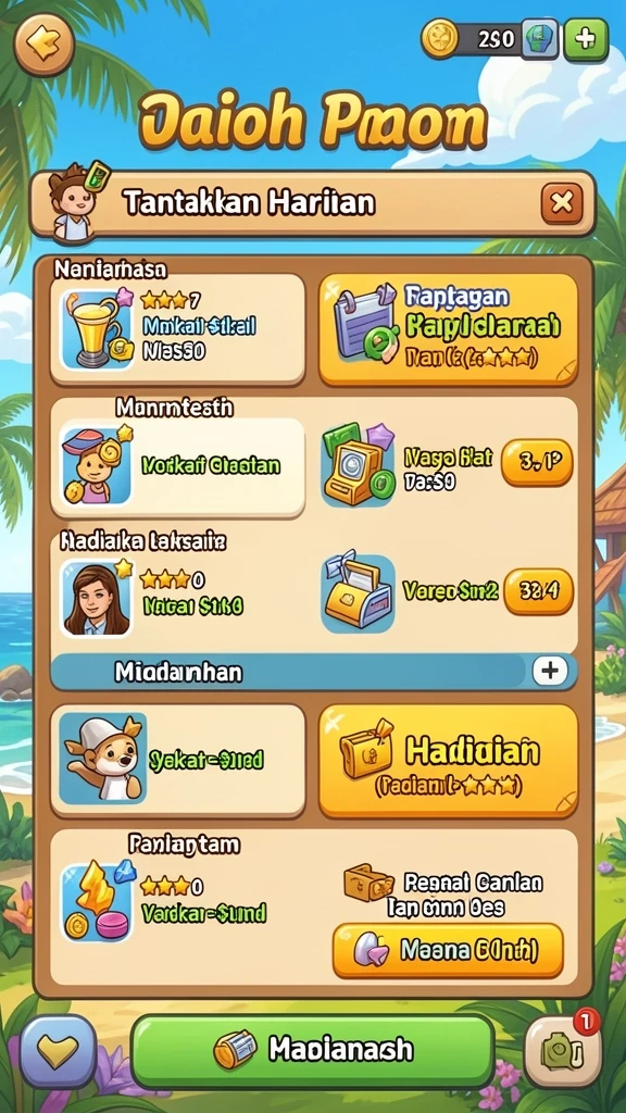 Tampilan antarmuka yang intuitif dan menarik.