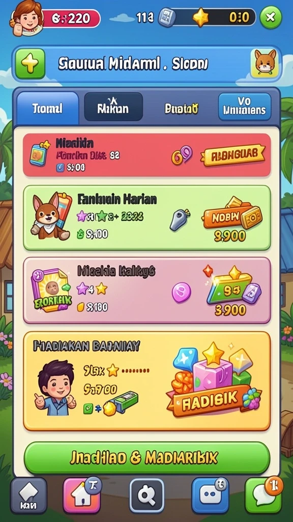 Grafik yang memukau dan warna yang cerah.