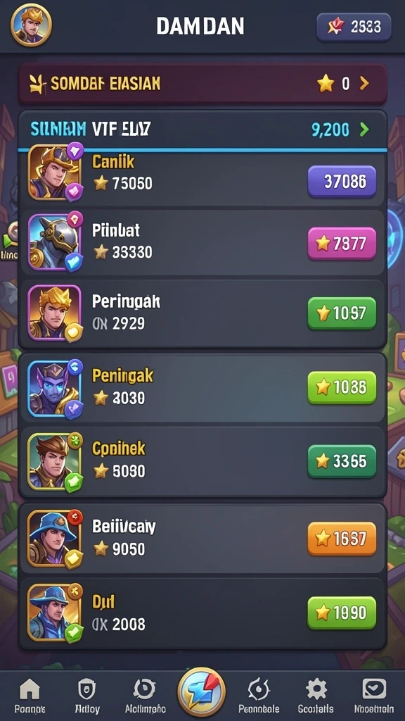 Tangkapan layar dari level pertama yang penuh warna.