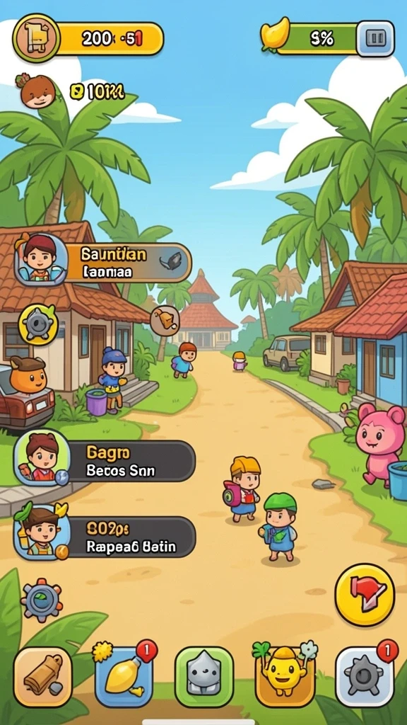 Screenshot menampilkan karakter baru yang menarik.