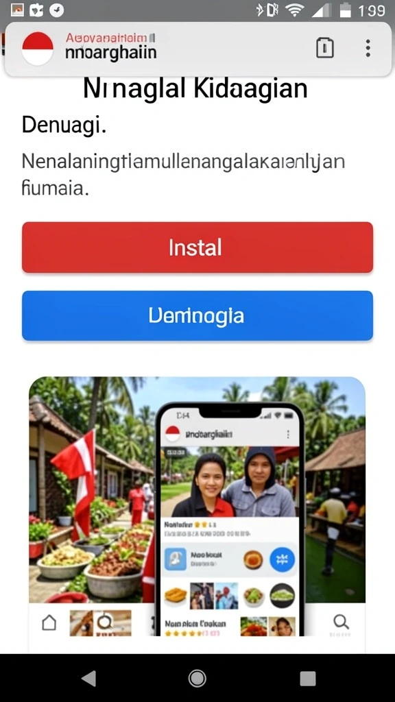Screenshot menampilkan grafis yang memukau dan warna yang cerah.