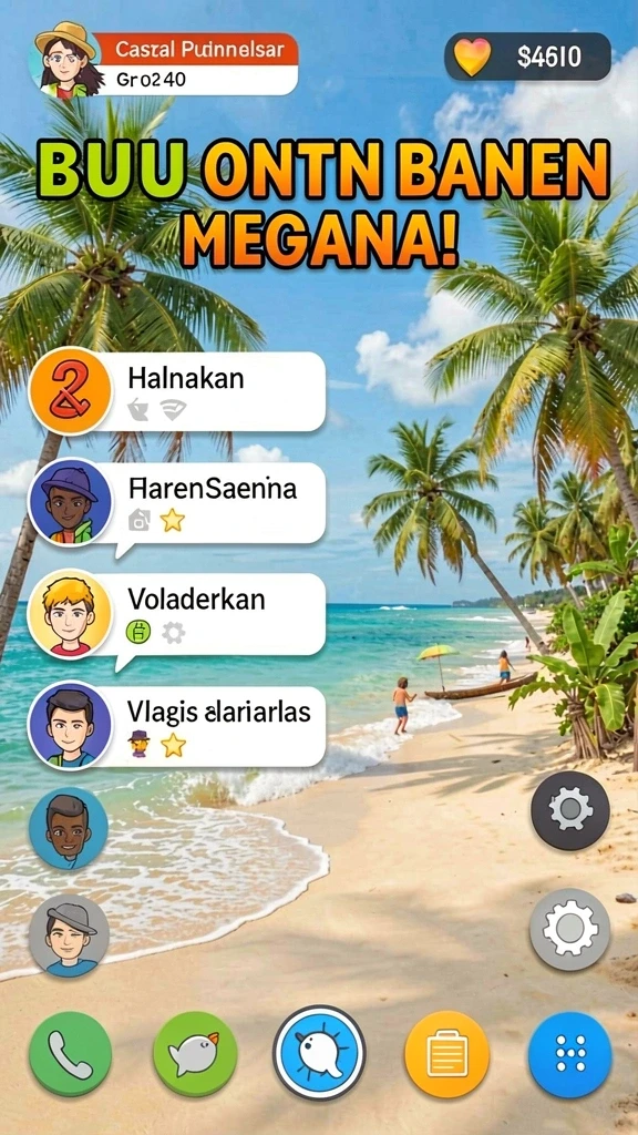 Tampilan menarik dengan beragam permainan.