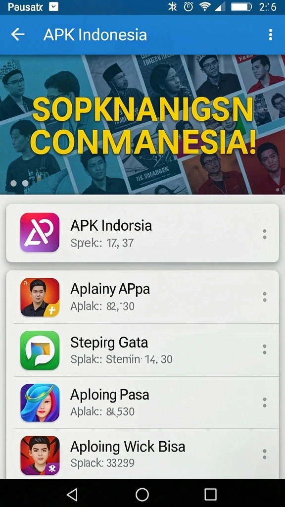 Tampilan karakter utama yang ceria dan penuh warna.