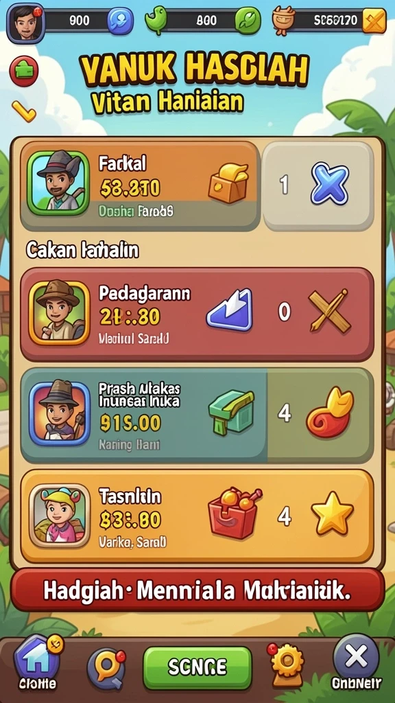 Grafis yang menarik dan penuh warna.